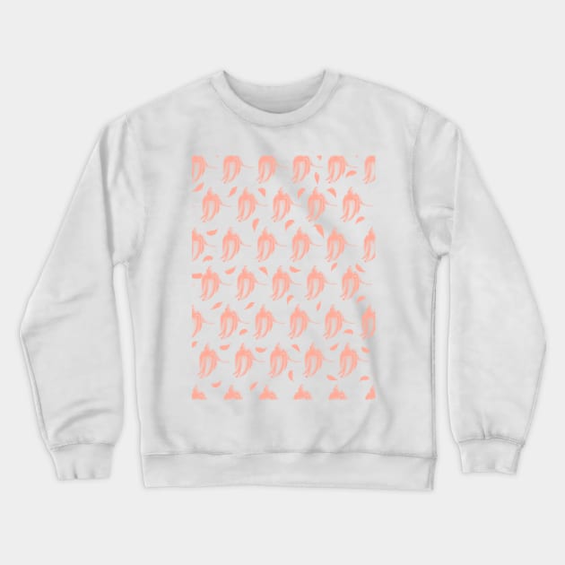 Pink Banana Pattern Crewneck Sweatshirt by mailboxdisco